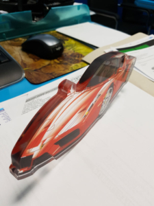 Ferrari plexiglas taglio sagomato stampa digitale