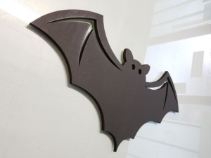 Pipistrello in legno multistrato taglio laser